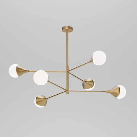 Люстра на штанге Eurosvet 60168/6 латунь Smart a068272