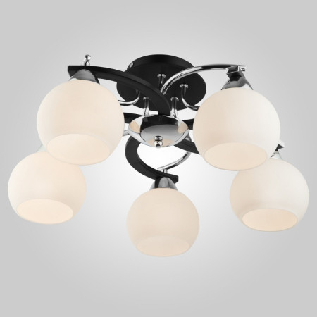 Потолочный светильник Eurosvet 9654/5 хром/черный 00000065865