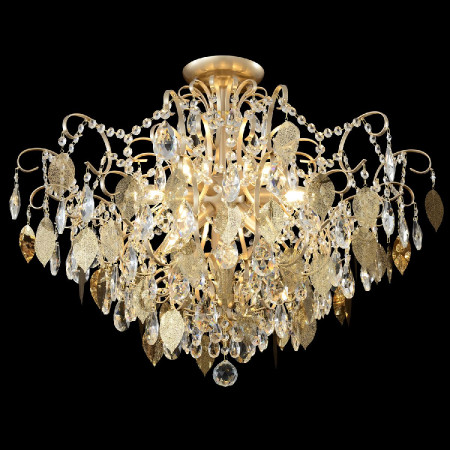 Потолочная люстра Crystal Lux ESMIRALDA PL9 GOLD