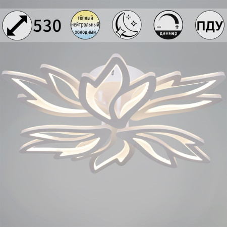 Потолочная люстра Reluce 09862-0.3-3+3 WH