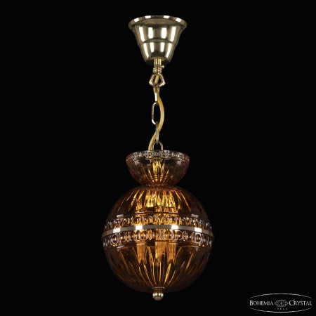 Подвесной светильник Bohemia Ivele Crystal 5480/17 G Amber/M-1G