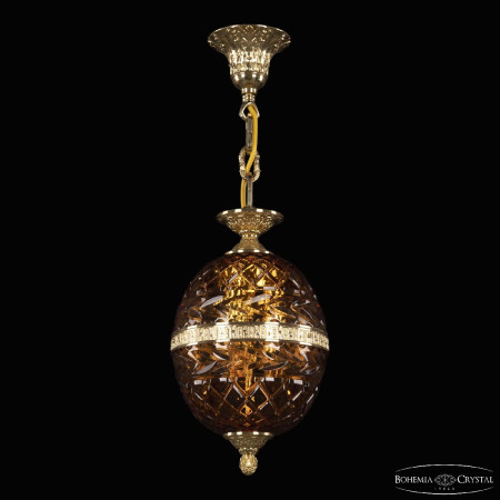 Подвесной светильник Bohemia Ivele Crystal 5680/18 G Amber/M-1F