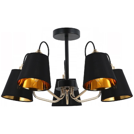 Люстра на штанге Illumico IL6120-5COU-79 BK GD