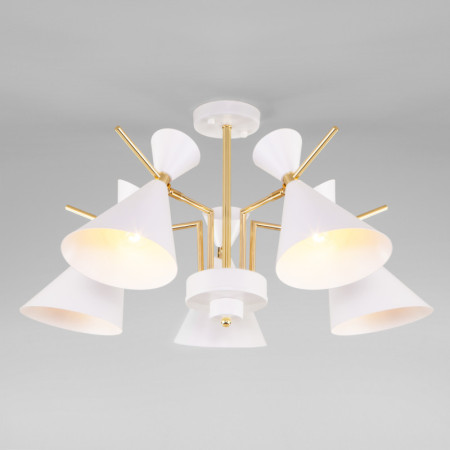 Люстра на штанге Eurosvet 70114/5 белый Smart a047641