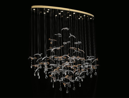 Потолочная люстра Newport Verona 8220/140 С oval gold polished М0070751