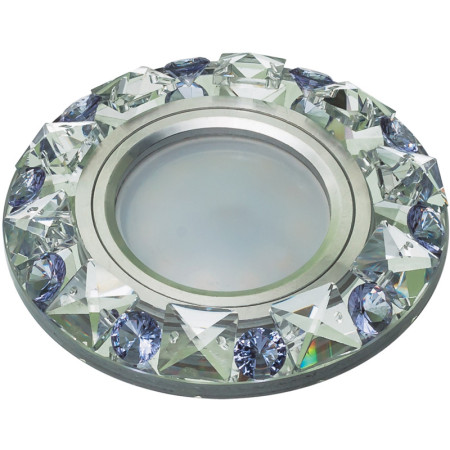 Встраиваемый светильник Fametto Peonia DLS-P123 GU5.3 CHROME/CLEAR+PURPLE 10644