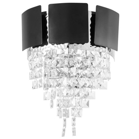 Настенный светильник Lumina Deco LDW 7045-2 BK+CHR