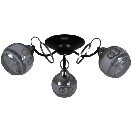 Потолочная люстра Reluce 22115-0.3-03 BK+CH