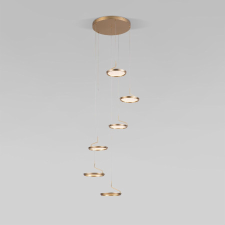 Каскадная люстра Eurosvet Crespella 90034/6 золото a069295