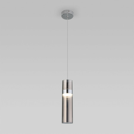Подвесной светильник Eurosvet Lumen 50244/1 LED хром/дымчатый a061289