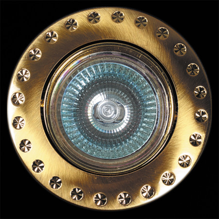 Встраиваемый светильник Reluce 03053-9.0-001AK MR16 SG+GD