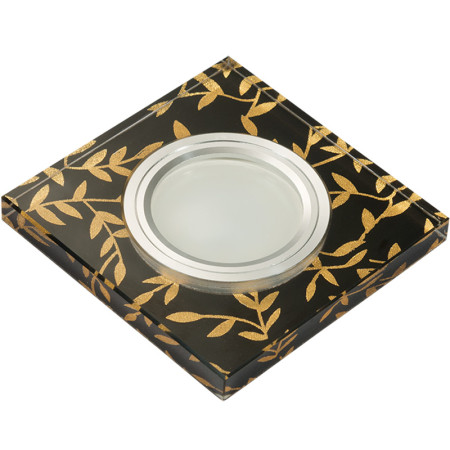 Встраиваемый светильник Fametto Luciole DLS-L205 GU5.3 CHROME/BLACK UL-00000380