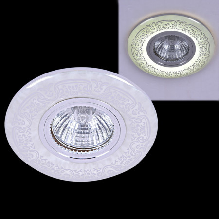 Встраиваемый светильник Reluce 09502-9.0-001MN MR16+LED3W WH/CR