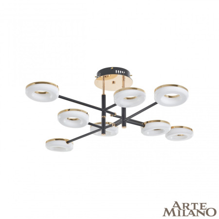 Потолочная светильник Arte Milano Ferrara 272999/8 BK/GD