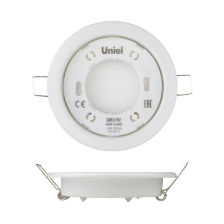 Встраиваемый светильник (UL-00005051) Uniel GX53/H2 White 10 Prom