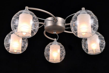 Накладная люстра Natali Kovaltseva TWIN 75089/5C NICKEL, CHROME