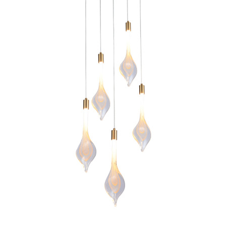 Подвесной светильник Delight Collection P98066-5 antique brass