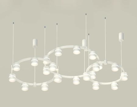 Комплект подвесного светильника Ambrella Light Techno Ring XR92082200 (A9208x3, C9241, C9236, C9231, N8444)