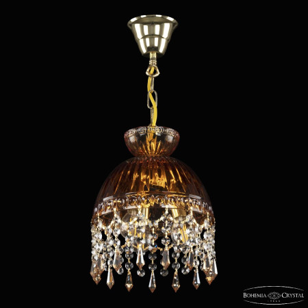 Подвесной светильник Bohemia Ivele Crystal 5478/22 G Amber/M-1G Drops K721