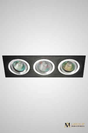 Встраиваемый светильник AM Group AM128 BK-CH