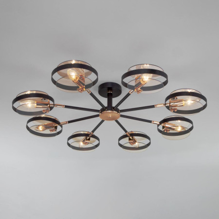 Потолочный светильник Eurosvet Gallo 70121/8 черный Smart a052342