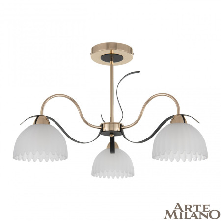Люстра на штанге Arte Milano Napoli 327306/3 FG+BK