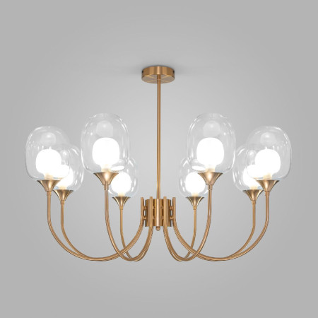 Люстра на штанге Eurosvet Spritz 70217/8 латунь Smart a064748