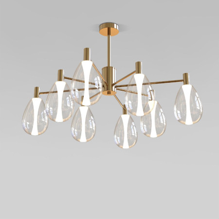 Люстра на штанге Eurosvet Magma 60175/8 латунь Smart a069323