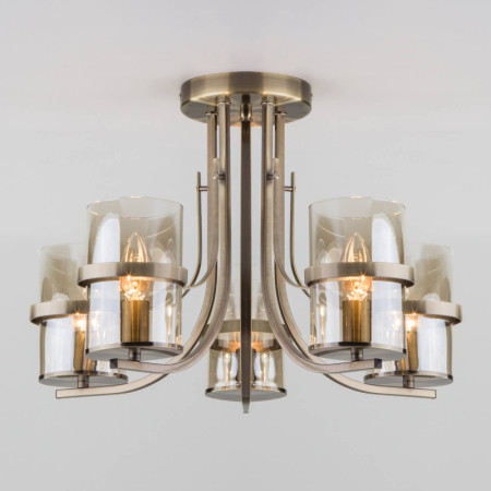 Потолочная люстра Eurosvet 60085/5 античная бронза