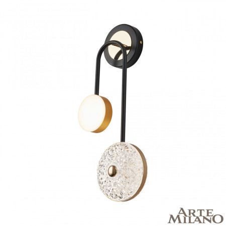 Настенный светильник Arte Milano Ferrara 279169/2B BK/GD