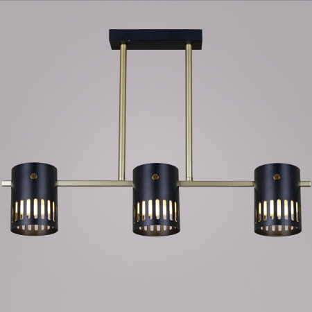 Потолочная люстра Reluce 06675-0.3-03 GD+BK GX53