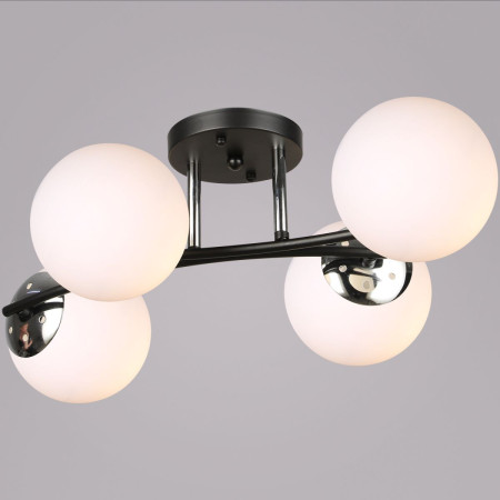 Потолочная люстра Reluce 02318-0.3-04 BK+CH