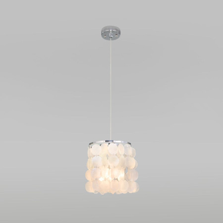 Подвесной светильник Eurosvet Sandra 60185/1 хром/перламутр a069247