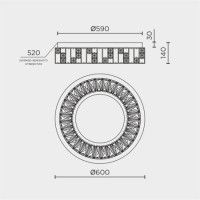 Потолочный светильник Modelux ML.2400.600 CR