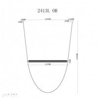 Подвесной светильник iLedex Rocks 2413L OR