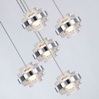 Подвесной светильник Delight Collection MD22030002 MD22030002-5A chrome/clear