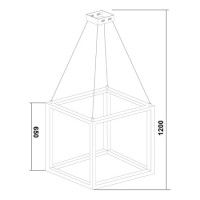 Подвесной светодиодный светильник Lucia Tucci Exo 3350.640 Gold