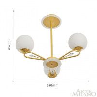 Люстра на штанге Arte Milano Neapolis 277138/3 GD