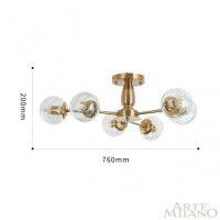 Потолочная люстра Arte Milano Neapolis 275908/6 GD