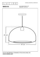 Подвесной светильник Lucide Maduka 10450/47/43
