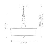 Подвесной светильник Hinkley Zelda HK-ZELDA-P-B-VS