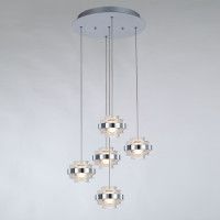 Подвесной светильник Delight Collection MD22030002 MD22030002-5A chrome/clear