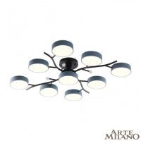 Потолочная люстра Arte Milano Ferrara 256606/8+1 Bk/Gr