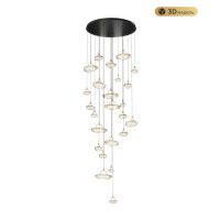 Каскадная люстра Modestyle MS.2326.25 BK