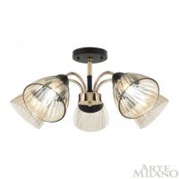 Люстра на штанге Arte Milano Napoli 320119/5 FG+BK