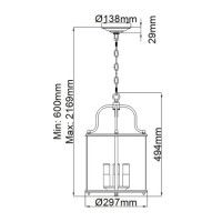 Подвесной светильник Hinkley Gentry HK-GENTRY-P-M-PW
