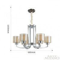 Подвесная люстра Arte Milano Neapolis 277207/6 Ni