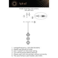Подвесной светильник Aployt Otylia APL.087.16.15