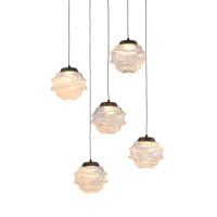 Подвесной светильник Delight Collection MD25030003-5A matt black/clear