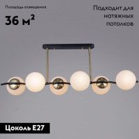 Потолочная люстра Reluce 36364-0.3-06 BK+COP